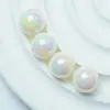 16mm Acrílico Cor Creme Sólida Contas Redondas DIY Miçangas Feitas à Mão Corrente de Celular Chaveiro Acessórios de Joia Cartão de Material