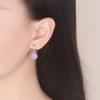 Brincos de Flores Zircônia para Novos Alunos Personalizados Transfronteiriços do TikTok Brincos de Pétalas com Temperamento Brincos Exagerados Olho de Cavalo Femininos
