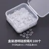 Xiao Accesorios Espaciadores de Silicona Transparente Ultra-Delgados Perla Cristal Oro Plástico Espaciador Cuentas Espaciadoras Cuentas Espaciadoras Juguete