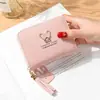 [Entrega no Mesmo Dia] Porta-Moedas Feminino, Carteira Fofa para Estudantes e Crianças com Porta-Cartões, Carteiras de Exportação Transfronteiriças