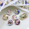 Dongzhou Diamante de Cristal Redondo Fondo Plano 10mm Flash K9 Lote Completo Diamante de Cristal Redondo Base Redonda Accesorios para Joyería DIY