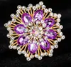 Nueva Moda Francesa Exquisito Broche de Girasol Artesanía Pesada Temperamento Elegante Broche para Mujer Accesorios de Vestimenta Venta al por Mayor