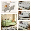 Sofá plegable de cuero para apartamentos pequeños y casas de alquiler, adecuado para sentarse y acostarse, asiento individual o doble, sofá de cuero resistente a los arañazos de gatos