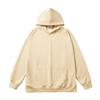Sudadera con capucha de punto compuesto de seda de leche de 300 g, marca de moda, holgada, transfronteriza, para hombre y mujer, chaqueta con logotipo de patrón personalizado