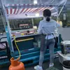 Suporte Exibidor para Espetinhos Fritos, Suporte Exibidor para Macarrão Frio de Café da Manhã, Carrinho de Comida Elétrico Triciclo de Rua, Suporte para Carrinho de Lanches, Uso Comercial para Lula Grelhada e Salsichas
