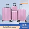 Mala de viagem personalizada ABS Export, conjunto de quatro peças, bolsa de cosméticos com rodas universais, 14.20.24.28