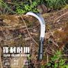 Cuchillo de recolección de lanceta afilado, cuchillo para cortar plátanos, cuchillo para nuez de betel, cuchillo para cortar hierba acuática con mango de madera, cuchillo de recolección afilado de acero al manganeso