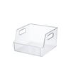 Caja de libro de almacenamiento transparente de escritorio caja de almacenamiento acrílica cesta de almacenamiento de artículos varios para estudiantes cesta de libros de mesa cesta para libros ilustrados