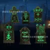 Lápida Luminosa de Halloween Embellecimiento de Patio Accesorios Decorativos de Jardín Aterradores