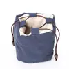 Fabricante Saco de Algodão e Linho para Xícara Saco para Bule Saco para Xícara Rápida Saco de Pano para Conjunto de Chá de Viagem Portátil Saco de Armazenamento para Utensílios de Chá Personalizável