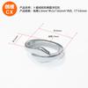 Fivela de varal de aço inoxidável fivela de estampagem oval em forma de cobra para varal pulseira corda de couro Tubo manguito usar fivela de corda fabricantes personalizado