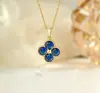 Collar Colgante de Zirconia Púrpura con Forma de Gota Chapado en Cobre Dorado, Diseño de Nicho de Lujo Ligero Estilo Francés, Cadena de Acero de Titanio, Cadena de Clavícula para Mujer