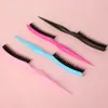 Pente Portátil Feminino com Cauda Pontuda Três Fileiras para Salão de Beleza Pente para Pentear e Modelar Cachos Pente