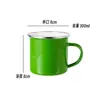 Taza de Agua de Hierro Esmaltado Clásica Jarra de Té Nostálgica Antigua Cepillado de Dientes Infantil Personalizada Personalizada Vasos para Enjuague Bucal Licor Hogar