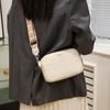 Bolso Transfronterizo para Mujer, Nuevo Bolso Cruzado Retro de Color Sólido de Cuero Genuino, Moderno, Sencillo y Versátil, Bolso Cuadrado Pequeño de Hombro Único de Piel de Vaca de Primera Capa