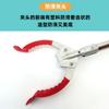 Pinza Recogedora de Basura de Acero Inoxidable con Mango Curvo y Tubo Redondo Grueso, Pinza Sanitaria de Mango Largo, Pinza de Basura para el Hogar, Ahorradora de Trabajo