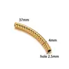 Pingente Rosqueado de Cotovelo 37mm Banhado a Ouro 18K de Aço Inoxidável DIY Moda Colar Pulseira Acessórios de Joias Lote Transfronteiriço