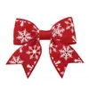 Acessórios de Cabelo Personalizados para Meninas de Natal Transfronteiriços Tecido Estampado Alce Acessórios de Festa Princesa Grampo de Cabelo Grampo de Cabelo 4791
