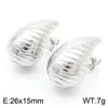 Pendientes de Acero Inoxidable con Forma de Gota Más Vendidos Transfronterizos Estilo Coreano Pendientes Geométricos Versátiles para el Trayecto Diario Stock Listo para Exportación
