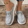 Estação independente da Amazon comércio exterior plus size sapatos femininos novo 2024 primavera e verão novos chinelos de lona femininos femininos