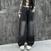 Jeans para Niña Estilo Nuevo Primavera y Otoño, Pierna Ancha, Corte Recto Moderno, de Cintura Alta para Niñas Mayores