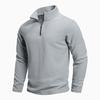 Novo suéter masculino de comércio exterior com gola alta e zíper, manga comprida, tendência internacional, jaqueta de lã polar masculina