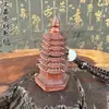 Pendente de madeira de jujuba de raio leão despertando pequeno deus da riqueza torre Wenchang Guan Gong Kirin Raposa e outros pingentes chave pingente de bolsa