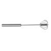 Batidor de Huevos Semiautomático de Acero Inoxidable 430 Batidor de Crema Tipo Push para Hogar Batidor de Huevos de Mano