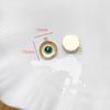 Aço titânio banhado espesso pedra que não desbota pingente joia diy pulseira colar com contas 14k cor duradoura corrente clavícula acessórios