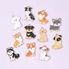 Acessórios fofos de cachorrinho transfronteiriços mais vendidos Pingente de colar de liga DIY Corrente de celular Chaveiro Ornamento artesanal