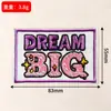 Parches bordados de colores transfronterizos en inglés, parches con citas motivacionales, parches divertidos de bordado de letras para ropa
