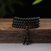 Cuentas de Sándalo Verde Argentino Grano Fino 108 Cuentas Cuentas Budistas Rosario Sándalo Pulsera de Múltiples Círculos Mayoreo