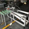 Máquina de chanfrar vidro de cabeça dupla horizontal máquina de serra de vidro de escala eletrônica de estação dupla máquina de corte pneumático de vidro de moldura de foto