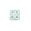 Molde de Silicone Pequeno de Morango 3D de Quatro Elos para Gesso de Aromaterapia Velas, Sabonete de Morango, Sabonete Artesanal, Molde de Chocolate DIY