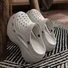 6.0 Zapatillas de Eva con Suela Gruesa para Aumentar la Altura con Sensación de Caminar sobre las Nubes, Zapatos Perforados de Doble Uso para Mujer, Nuevo Modelo de Verano para Uso en Exteriores, Playa, Hogar, Sandalias Antideslizantes