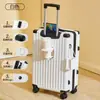 2025 Maleta Nueva para Mujer Maleta de Ruedas Maleta de Viaje Universal para Hombre Celebridad de Internet Aspecto Atractivo Caja con Contraseña Duradera