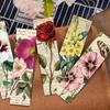 30 séries de flores retrô simples mão conta material criativo literário ins leitura papel marcador DIY atacado