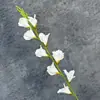 Flor individual de gladiolo artificial de 9 cabezas para arreglos de boda, arreglos florales, decoración del hogar, adornos de flores artificiales transfronterizos al por mayor
