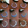 Pulsera de Moda Nueva con Incrustaciones de Calcedonia Rosa Hielo Chapada en Plata al por Mayor Ágata Blanca Versátil Pulsera de Jade Joyería Regalo