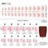 Uñas Postizas Opacas Esmeriladas Populares de Amazon para Niños, Uñas Portátiles en Colores Sólidos y Múltiples Colores, Piezas de Uñas en Diferentes Tamaños