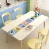 Jogo americano de desenho animado, base isolante de couro à prova de óleo e à prova d'água, resistente a altas temperaturas, toque de alta qualidade, novo estilo toalha de mesa para mesa de centro