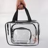 Bolsa de Cosméticos Transparente de PVC, Bolsa de Cosméticos Cosméticos, Bolsa de Aseo Portátil de Gran Capacidad para Viajes y Viajes de Negocios, Bolsa de Cosméticos Simple