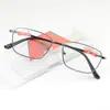 Nuevas Gafas de Lectura para Hombre Color Pistola Metal Full Ultra-Ligeras PC Ultra-Delgadas Lente Anti-Luz Azul Gafas de Lectura Mayoreo