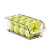 Caja de Almacenamiento para Refrigerador Transparente de Grado Alimenticio con Ruedas Caja para Cocina Caja para Huevos Caja Drenante para Uso Doméstico