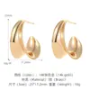 Pendientes Metálicos Europeos y Americanos con Forma de Corazón Tridimensional y Gota de Agua, Estilo Minimalista de Gama Alta, Modernos y Elegantes, Pendientes de Nicho Chapados en Oro