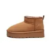 Botas de nieve antideslizantes de suela gruesa para mujer, nuevos mocasines cálidos de invierno 2026 con forro de felpa y zapatos de algodón engrosados