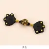 Botón de Cheongsam Estilo Chino con Hilo Tejido Hecho a Mano, Perlas Doradas, Garra de Gato y Patrón de Nube, Accesorio Decorativo para Ropa Tradicional China