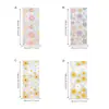 Divertida Mariquita de Dibujos Animados Girasol Arcoíris Luz y Sombra Coloridas Pegatina Electrostática Transparente para Vidrio Decoración de Ventana