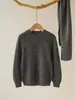 Suéter de Lana para Niños, Suéter Base de Cuello Alto Grueso, Jersey de Punto de Lana para Niños y Niñas, Jersey de Punto de Cuello Redondo para Niños Pequeños