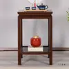 Estante para Bonsáis de Madera Maciza Estante de Almacenamiento Multicapa Estante para Pecera China de Sala de Estar Base de Piedra Extraña Balcón Estante Extraíble para Flores